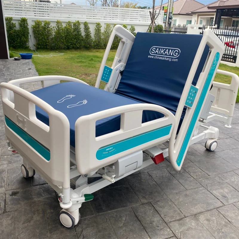 Y8t Saikang Multifunction Patient Used Hospital Equipment Bed Price Clinic Metal Foldable Adjustable Electric Medical ICU Beds