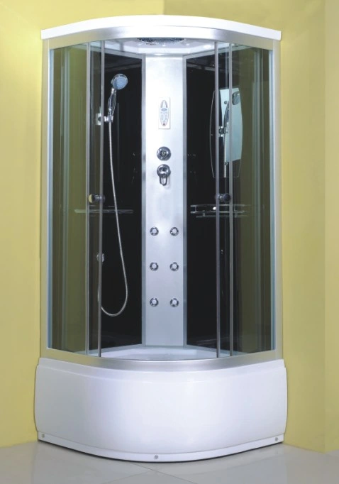 Snuofan Corner Bath Steam Round Sliding Shower Room