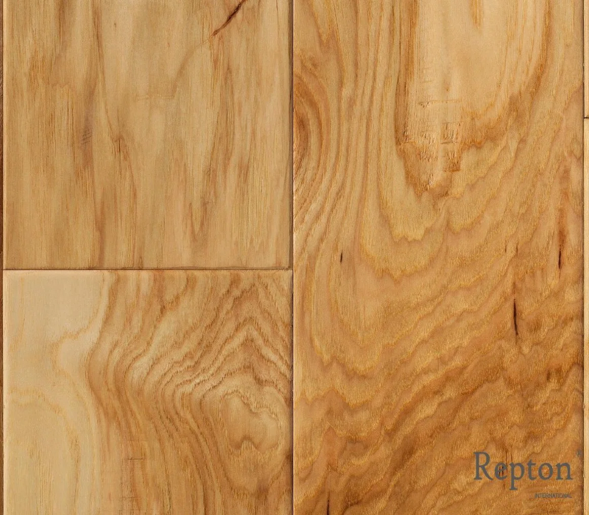 Handscraped Finished Spc Laminate Waterproof American Hickory Multilayer Engineered Wood Flooring