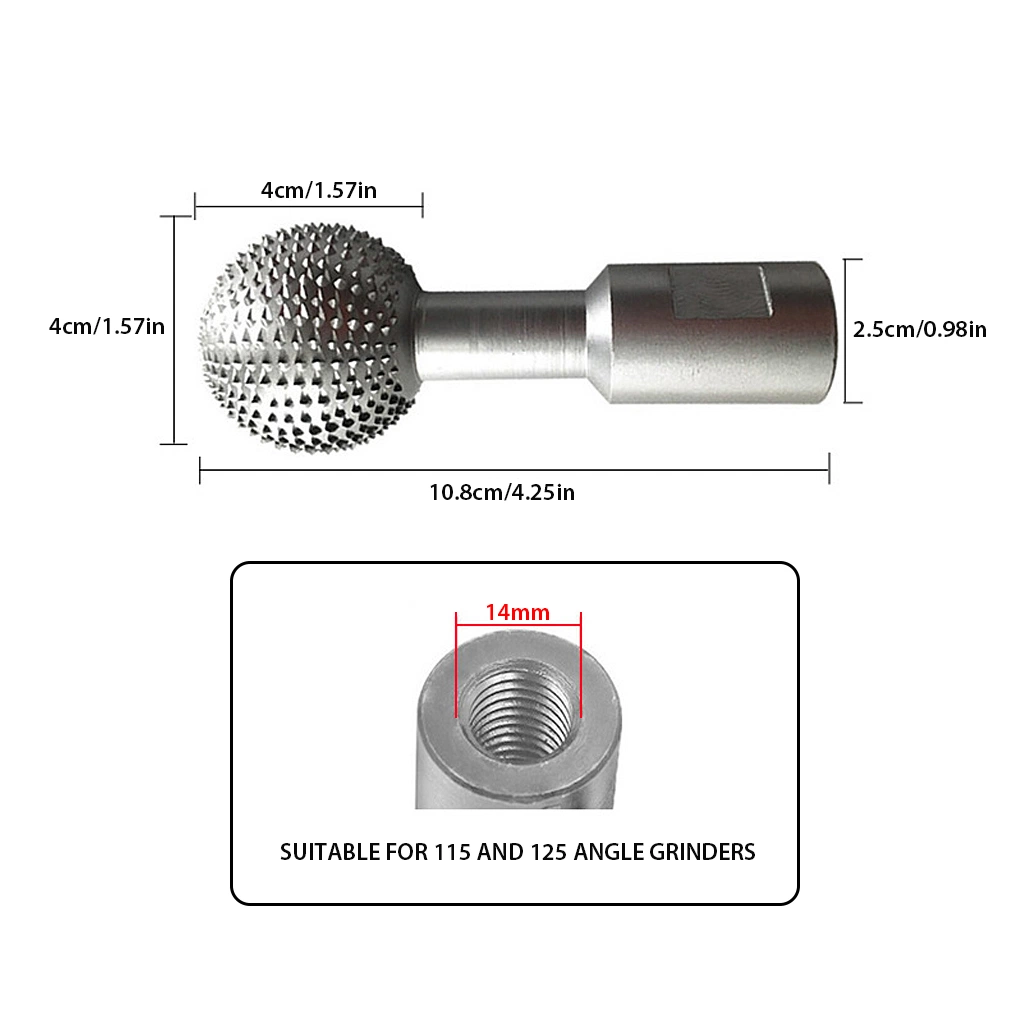 Gubia de bola de husillo de bolas de acero al carbono de la Carpintería de madera de cabeza de molienda de potencia de 40mm de diámetro, la elaboración profesional de 10mm/14mm