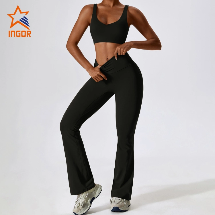 Ingor Sportswear activewear Оптовая торговля Tiktok модные 2-компонентные спортивные костюмы для фитнеса Наборы Изготовитель, Custom Ropa De Yoga Gym Спортивная одежда для женщин