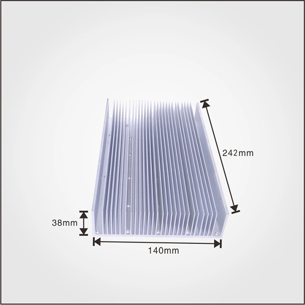 140mm Anchura Fins densos extrusión CPU disipadores de calor radiador de aluminio