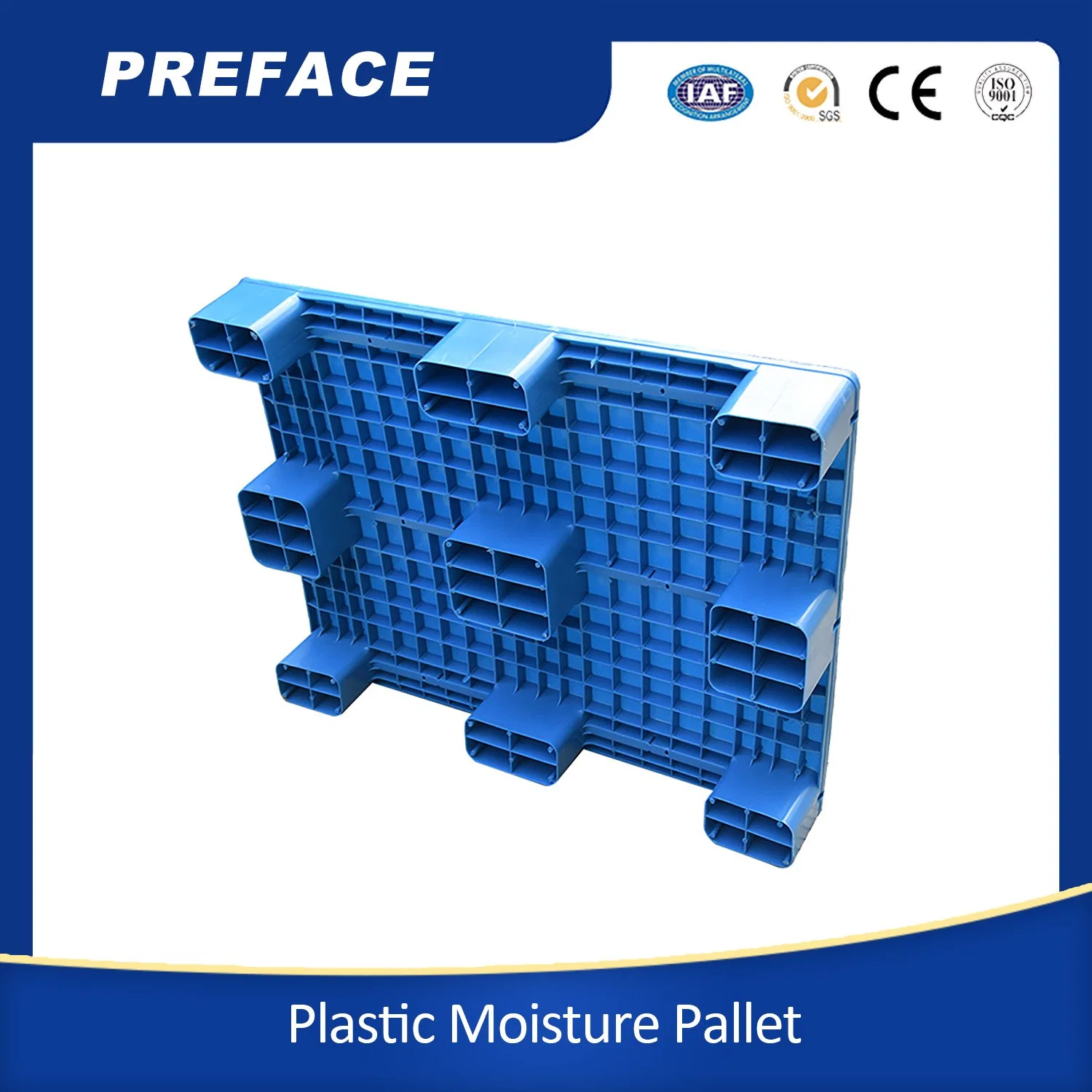 Customizable Colors Logistics Plastic Pallet Heavy Duty Moistureproof Plastic Pallets Flat/Grid Logistics and Transportation Moisture Proof Mini Plastic Pallet