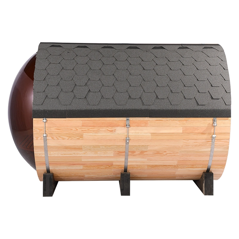 Mayorista/Proveedor canadiense Hemlock / Cedar Sauna de vapor tradicional Cuarto de Barrel Sauna exterior Sauna en Venta