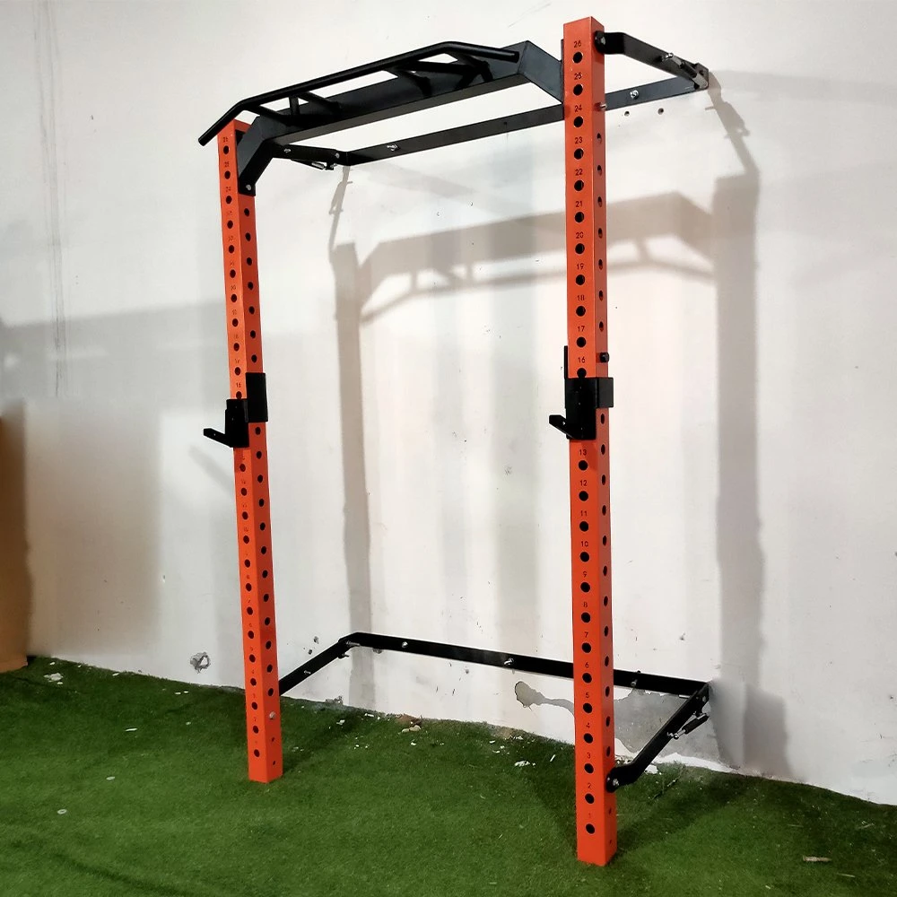 Neue Art Stärke Ausrüstung Startseite Indoor Folding Power Racks Wand Hocke Rack