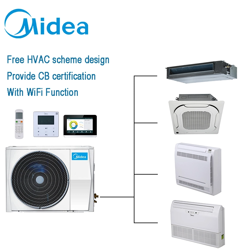 MIDEA 220 فولط بقدرة 8 كيلو واط نطاق سعة واسعة لنظام تكييف الهواء VRF مكيف هواء Climatiseur Invert مكيف هواء صغير منقسم