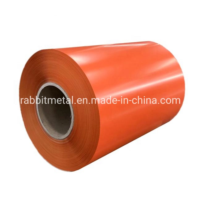 PVC Red White Silver Blue Orange Prepainted Color Coated Aluminum Sheet /Coil