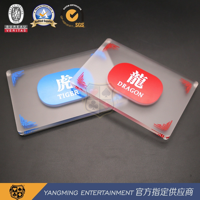 Industrielle Qualität Frosted Acryl Custom Screen Printing Longhuzhuang Freizeit Positionierung Karte Jm-Sb02