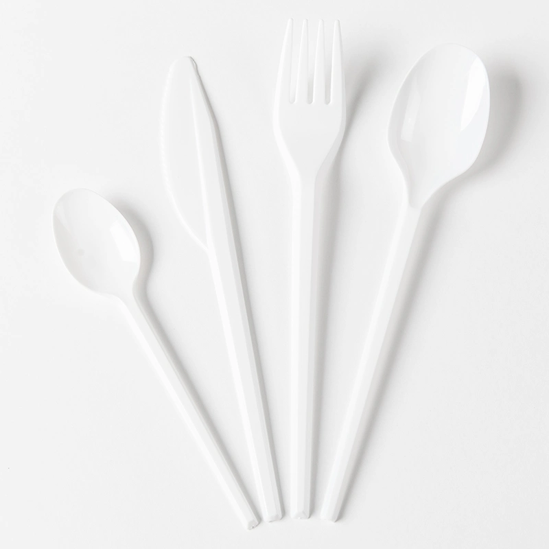 Набор столовых приборов PS Plastic Spoon Fork Disposable High Quality Горячая продажа 2.2g столовые приборы Оптовая фабрика Продать Custom Accept