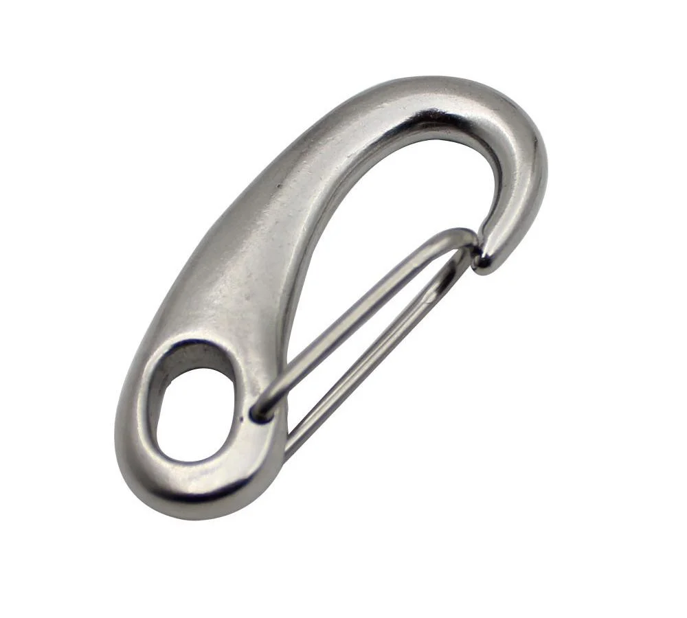 Newest Sale Marine Hardware Stainless Steel Boat Accessories Precision Casting Egg Shape Spring Hook