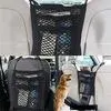 3 Layer Car Mesh Organizer Seat Back Net Bag Barrier of Backseat Pet Kids Cargo Tissue Purse Holder Driver Storage Netting Pouch