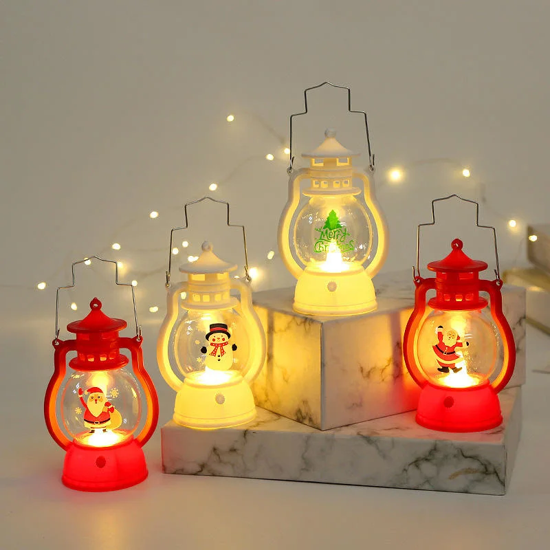 2023 New Year Christmas Lights Decorations Christmas Lantern Portable Wind Lamp Gift