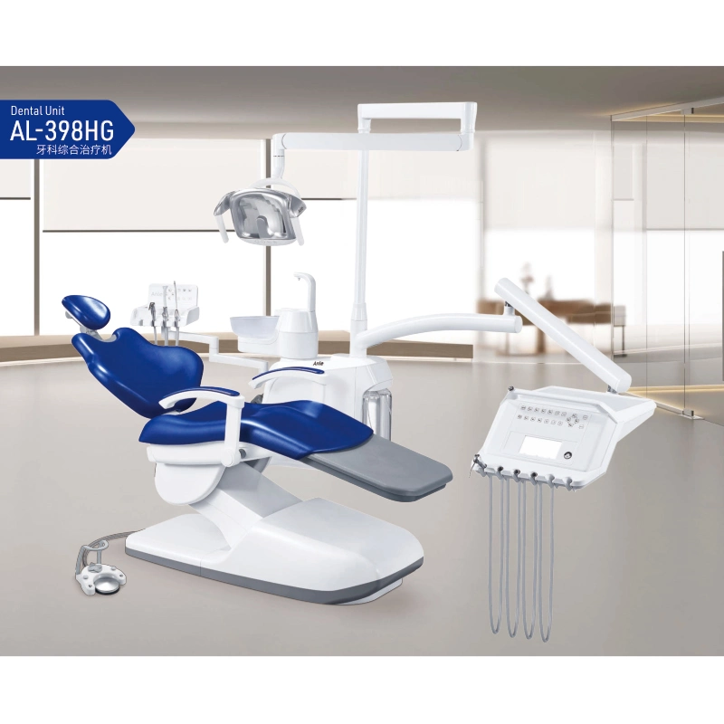 AL-398HG Foshan Anle chaise dentaire intégrale complète Prix unitaire Chine Fournitures d'équipement dentaire