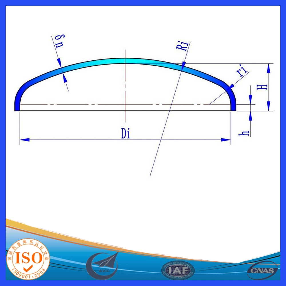 Dished Heads End Cpas Tank Head /Tube End Caps for Boiler Pressure Container