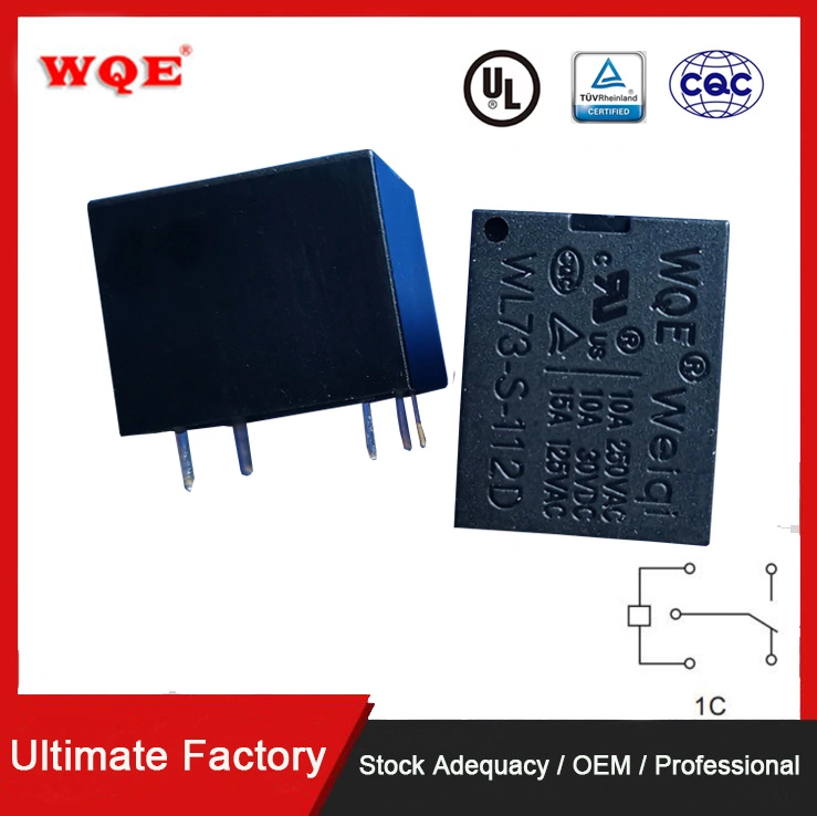 Factory Price Miniature Relay Auto Relay Wl73 T73 AC DC Relays 5 Pin