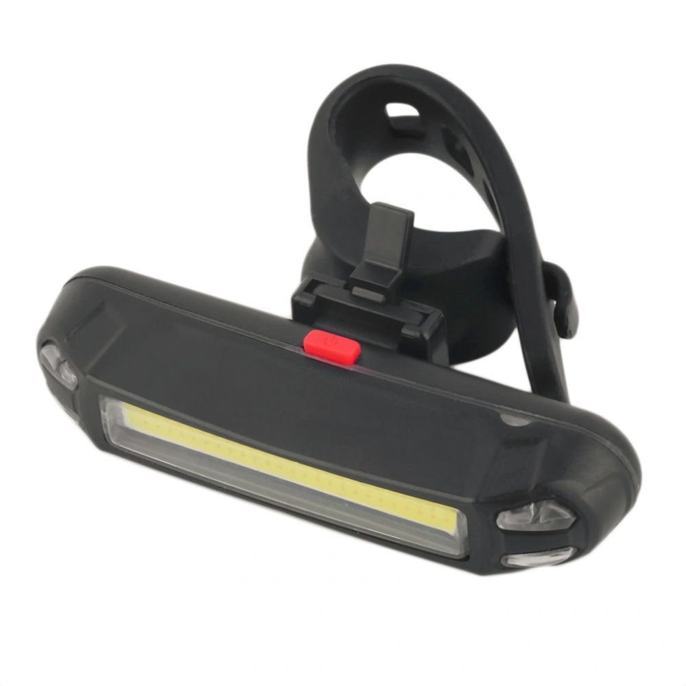 USB Rechargeable Flashlight Bicycle LED Laser Polyline Tail Light