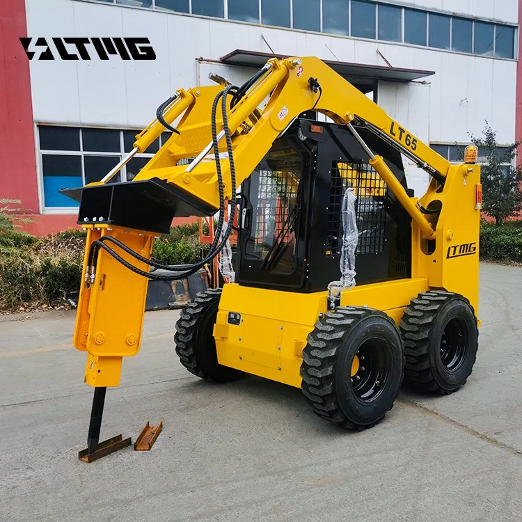 Ltmg High Performance Skid Steer 100HP 1200kg Skid Steer Loader with Optional Attachments