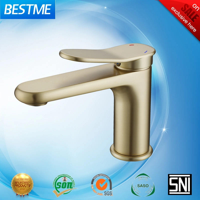 5 Year Gurrantee Sanitary Ware Bathroom Mixer Deck Mounted New Color Gun Gray Basin Faucet (BM-B15039S)