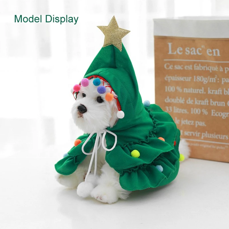 Ropa de mascotas de primera calidad transformada en ropa de gato de perro divertido Ropa de Navidad de Cape Pet