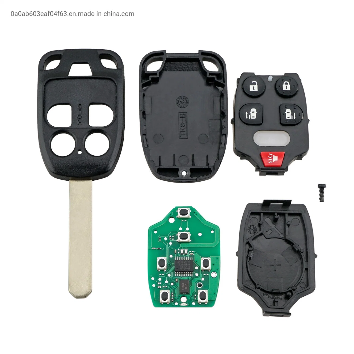 6 Botões 313.8MHZ Smart entrada sem chave fob Smart Remote chave do carro para 2011-2013 Honda Odyssey FCC ID : N5F-A04AT