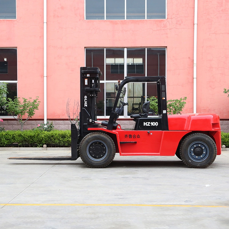 10 Tons Warehouse Telehandler Logistics Industrial Handing Equipment Standard Diesel Forklift