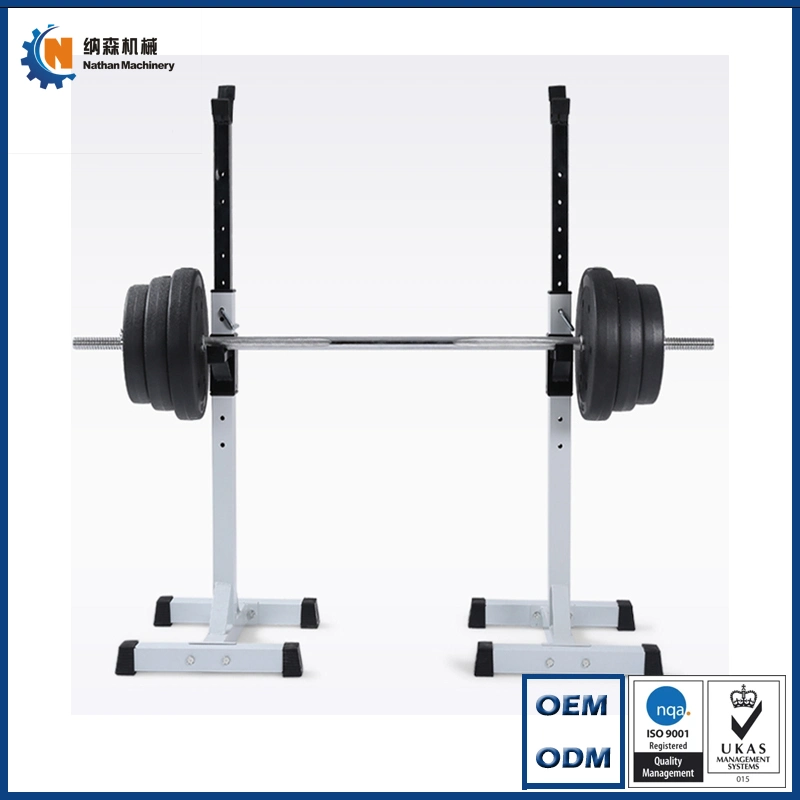 OEM ODM Customized Service Home Fitness Gym Equipment Adjustable Dumbbell Barbell Squat Rack Stand, Power Training Bench Press Squat Rack