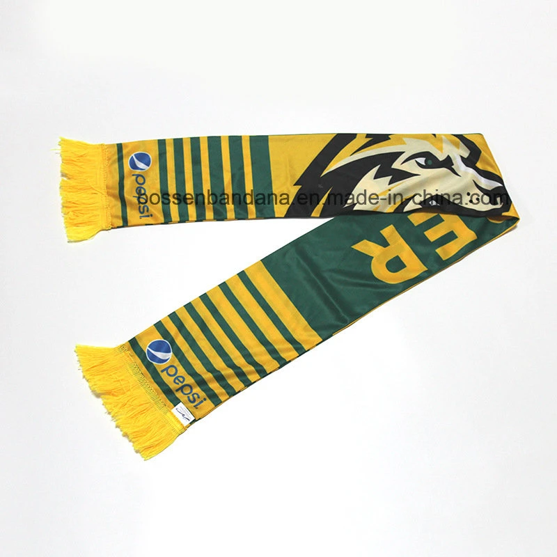 Factory OEM Customized Jacquard Acrylic Knit Football Team Bar Supporters Scarf