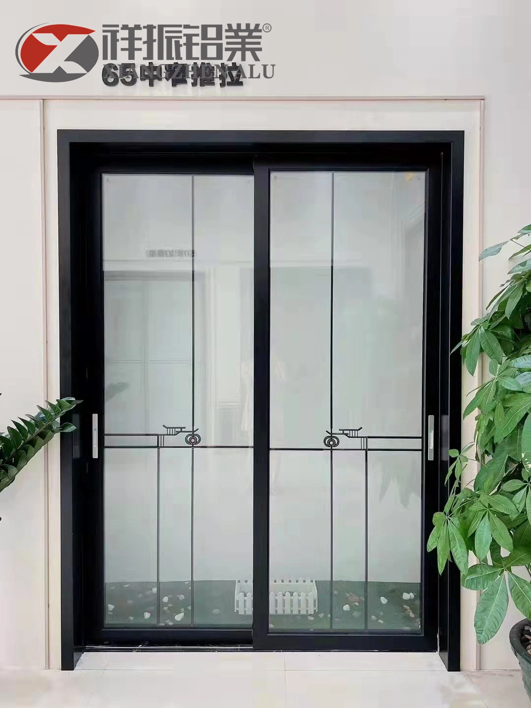 Cheap Aluminium Slide Door Soundproof Storefront Automatic Sliding Glass Door System