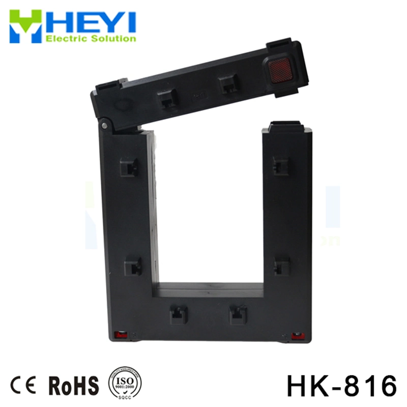 New Design HK-816 1200/5A Inner Size 80*160mm Split Core Current Transformer Clamp CT with Panel Maker