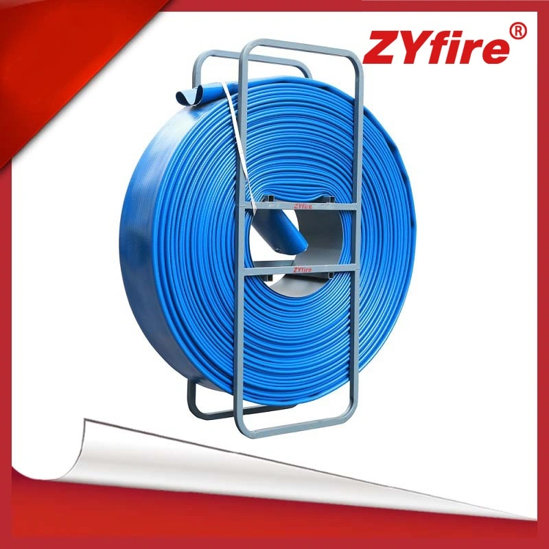 Zyfire 12 polegadas Fire Field sistema de irrigação Agrícola lay Flat Bobina de mangueira em TPU