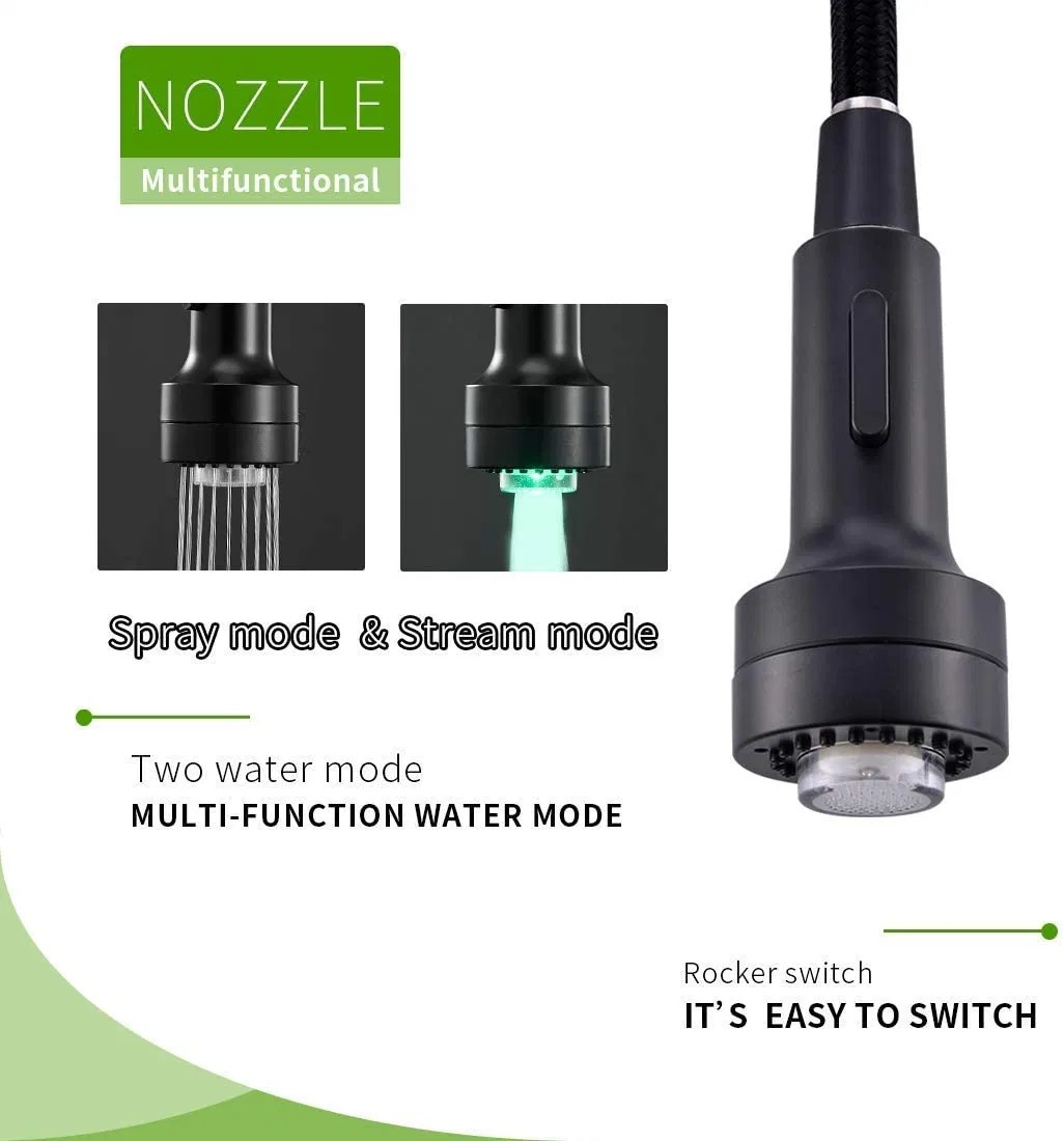 2021 Amazon High quality/High cost performance Modern Kitchen Faucet with LED Light