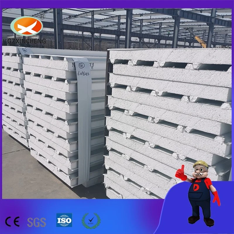 Low Cost and High Density Prefabricated 50mm/75mm/100mm/150mm EPS Sandwich Panel Partition Board