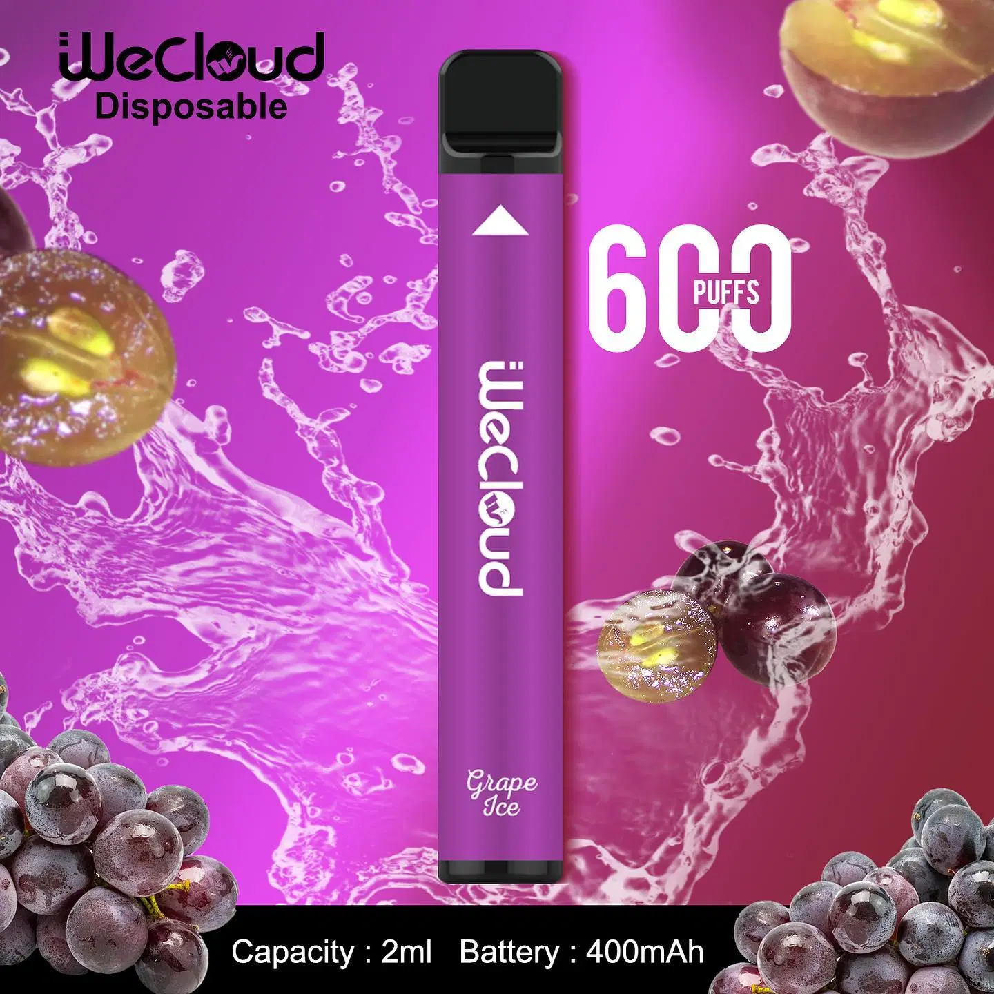 Wholesale/Supplier Wecloud Mini Disposable/Chargeable Elf Vape Flavored E Cigarette 600 Puffs Bar Custom Vaporizer Pen Pod Vaper Desechables Wape