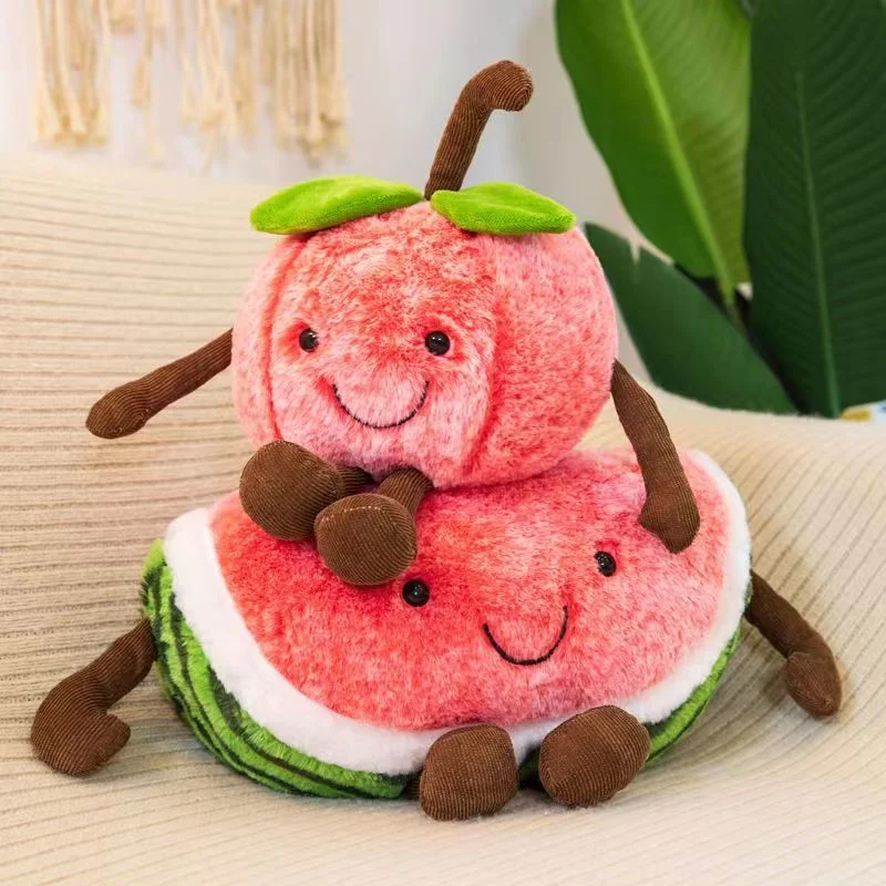 Cute Sandía fruta muñeca Plush Toy