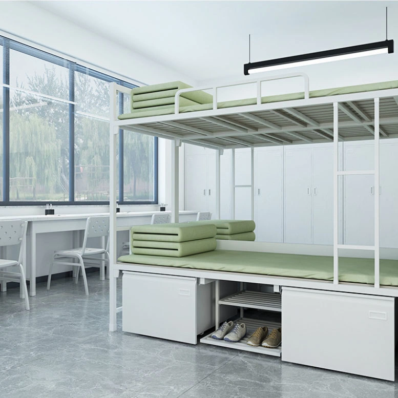 Manufacturers Dormitory Single Bed Steel Bunk Bed System School Cadres House Iron Frame Bed