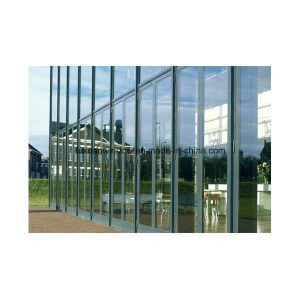 American Style Fashionable Design Aluminium Frame Low-E Glass Wall, Open Window