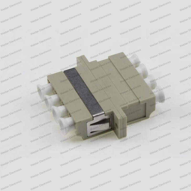 LC Sm/mm/APC/Om3/Om4 4c Symmetrical Optical Fiber Adapter with Ear