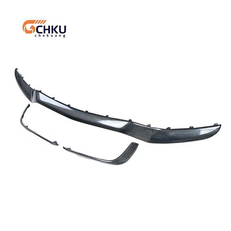 for Benz C-Class W205 C63 Front Bumper Carbon Fiber Middle Lip Front Fog Lamp Separator Front Lip