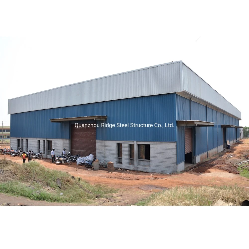 China Fabricated Prefab Steel Workshop Blue Red White Green Warehouse Barn Hangar Shed Shelter