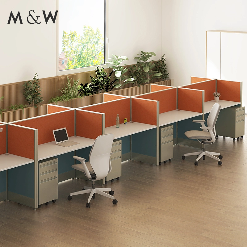 Modular Customized Size Aluminum Profiles Call Center Workstation Screen Fabric Office Desk Partition Cabinet Office Furniture