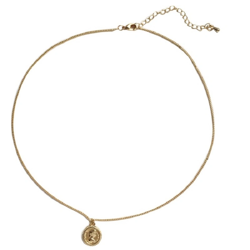 3 предметов модное ожерелье из нержавеющей стали позолоченное ожерелье королева Elizabeth Pendant Chain Layered Jewellery женские аксессуары Esg14276