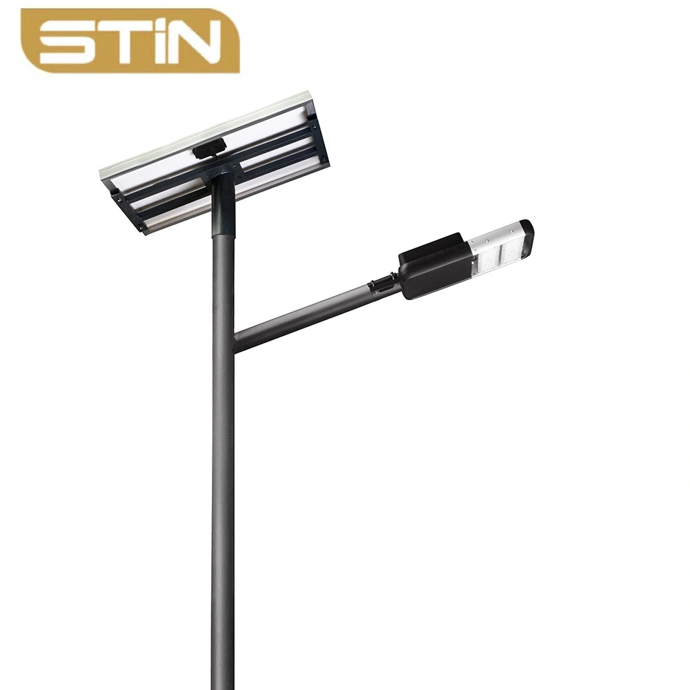 Outdoor Tout en Deux IP66 80W 100W Étanche Aube au Crépuscule Panneau Solaire PV Énergie Alimenté Inondation Extérieure CCTV LED Route/Jardin/Rue Lumière avec Batterie au Lithium