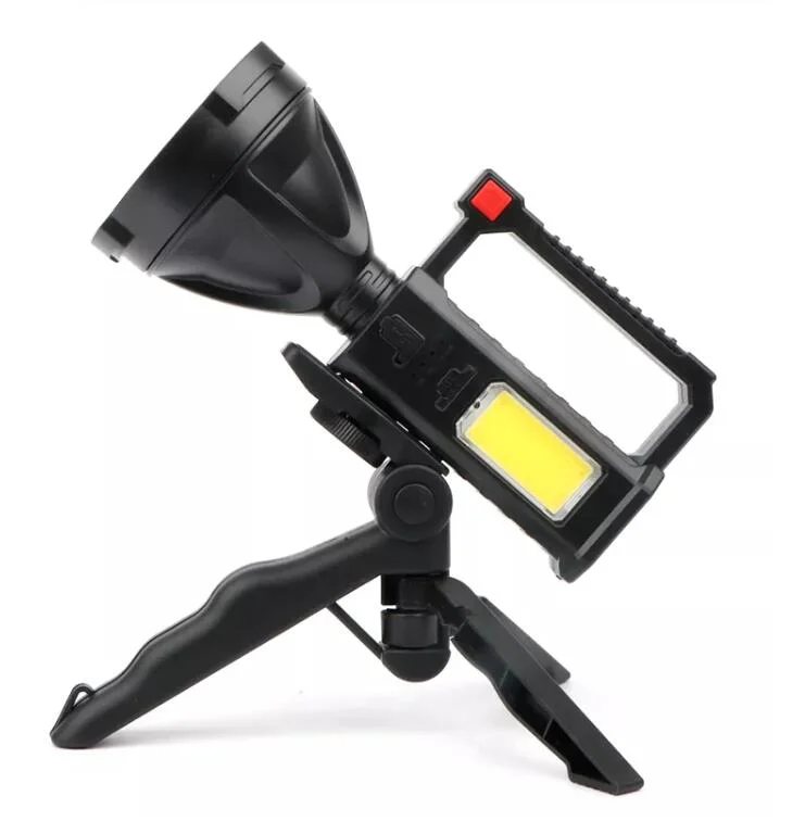 LED Super Bright Searchlight Rechargeable Spotlight Flashlight for Emergency Outdoor Camping