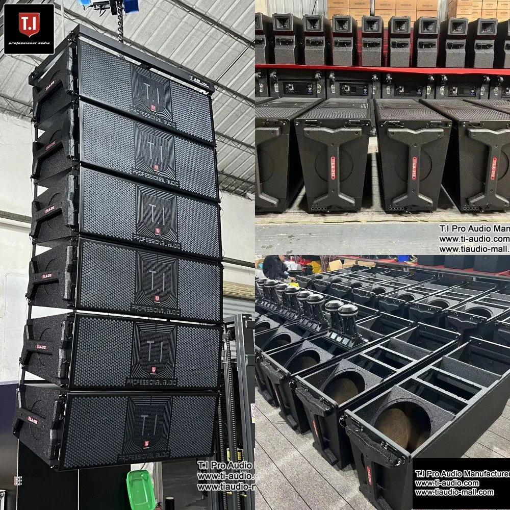 3 Way Dual 12 Inch Line Array System DJ PA Big Speaker Box Professional Audio for Outdoor