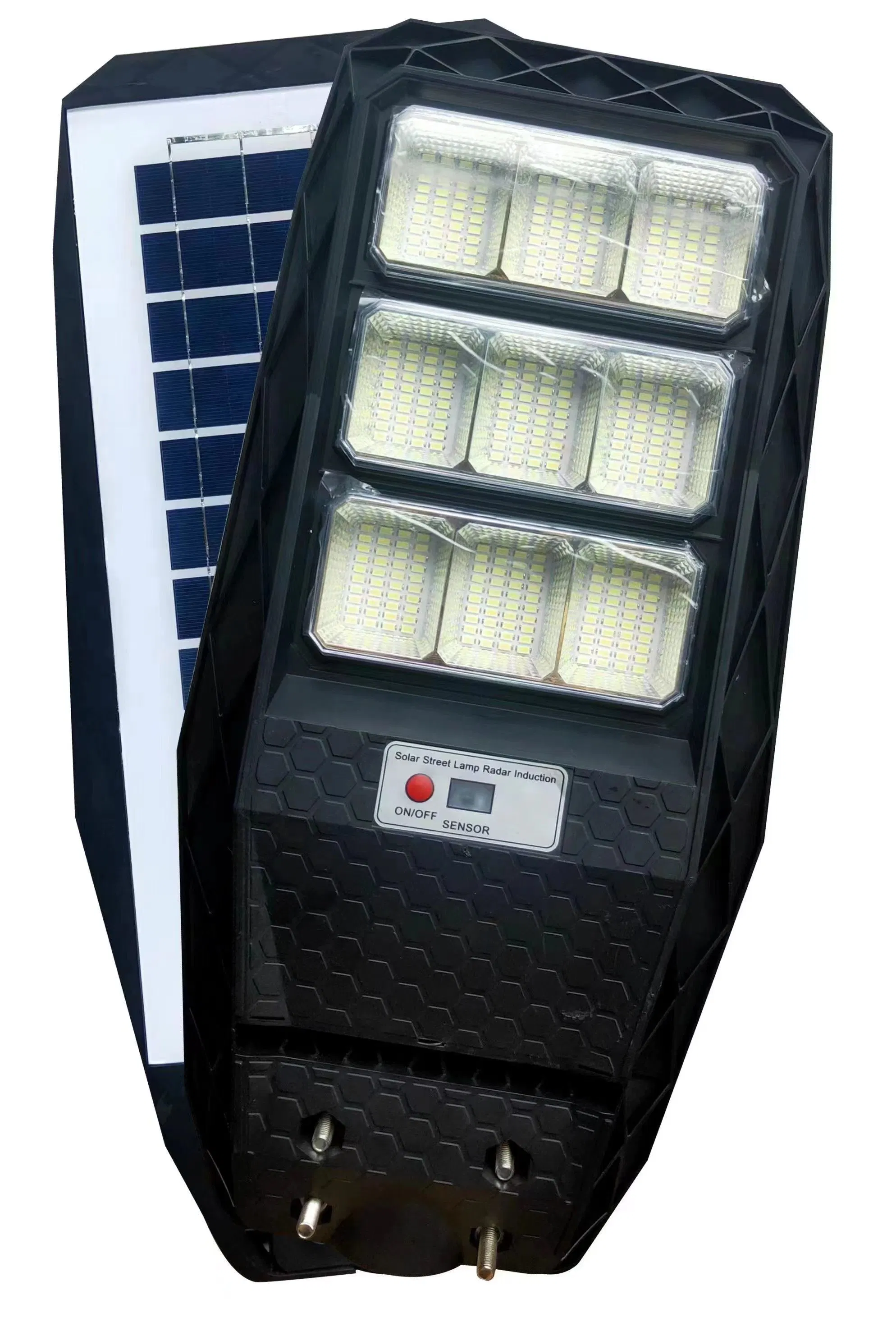 IP67 500W exterior impermeable Ahorro de energía ODM todo en uno Luz solar integrada de la calle