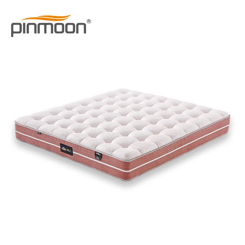 Haut de la classe de taille King Hypo-Allerge printemps Latex matelas de mousse à mémoire de massage orthopédique violet rose Matelas 200*200 dans une boîte