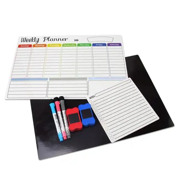 Magnetic Magnet Planner para el refrigerador, Magnetic Calendar Board Notepad Pizarra para el refrigerador