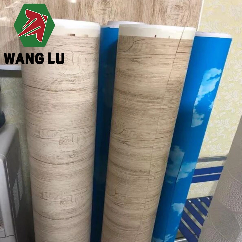 Grade a White Golden Wooden Colour Embossed PVC Film for Gypsum Board Lamination