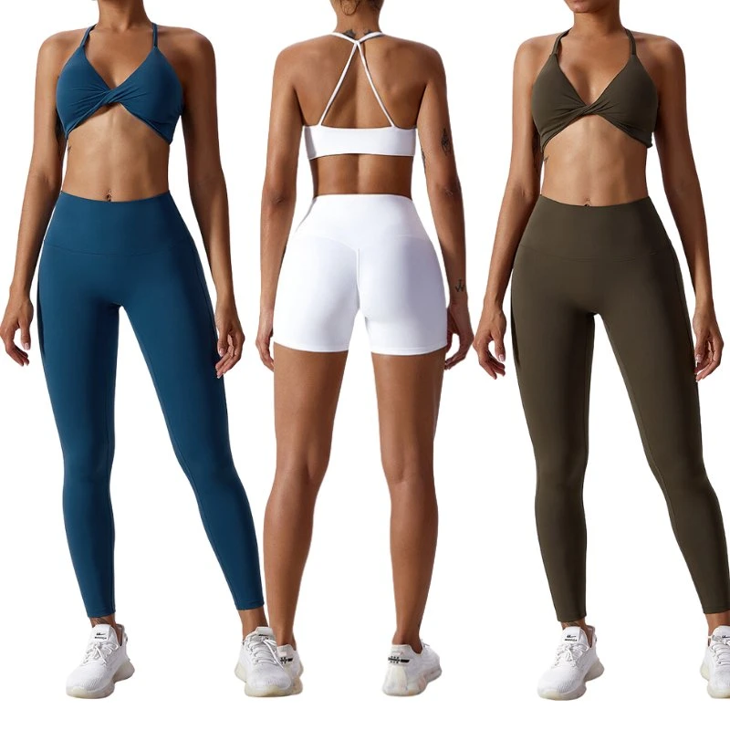 3PCS Women Sportswear Workout Sets Leggings Active Wear Gym Fitness Yoga Setspopular