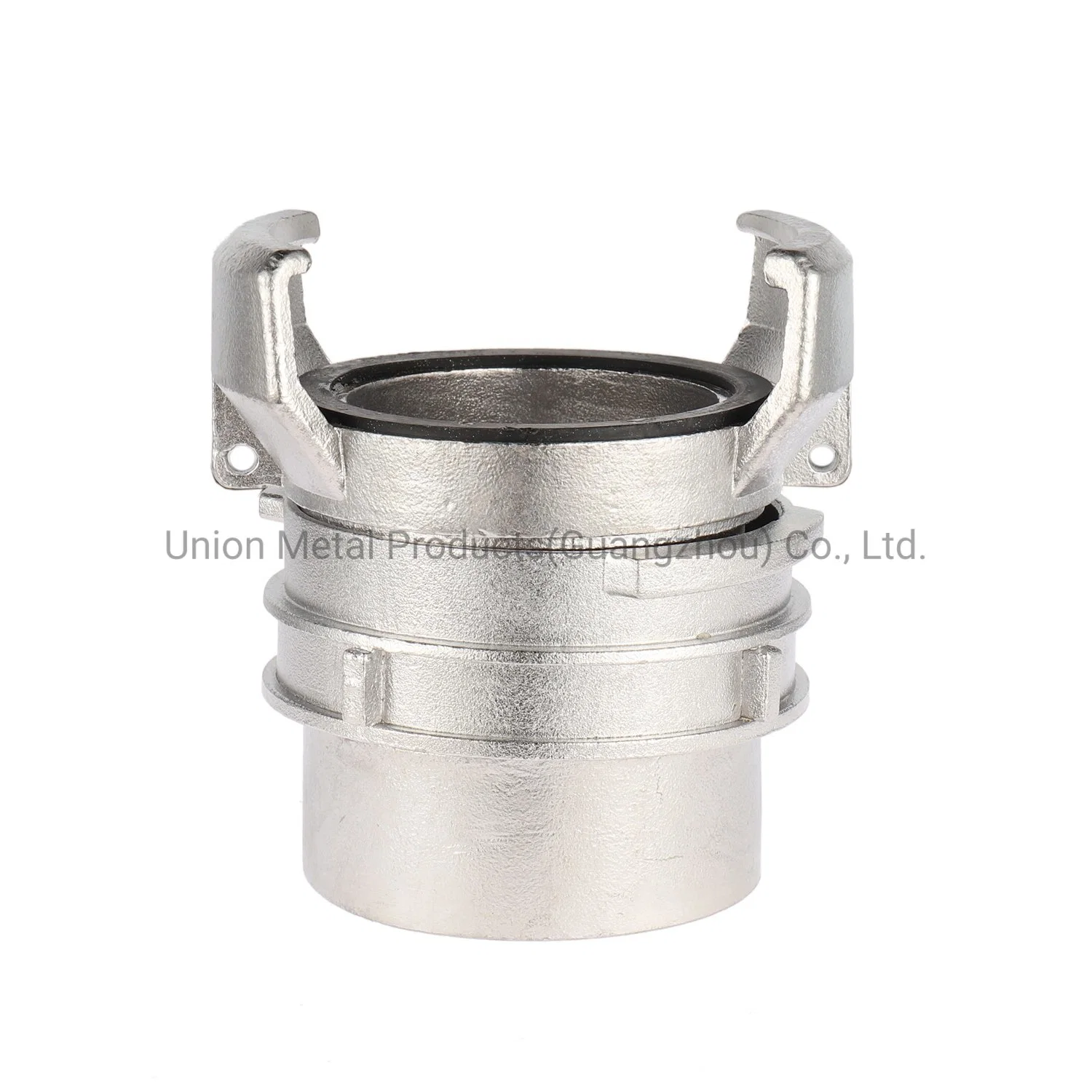 Half-Coupling Long Ringed Shank Stainless Steel Guillemin Hose Connector